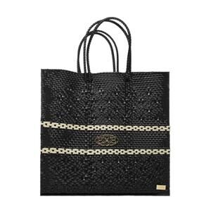 NEW LOLA'S BAG women's medium line tote bag in black